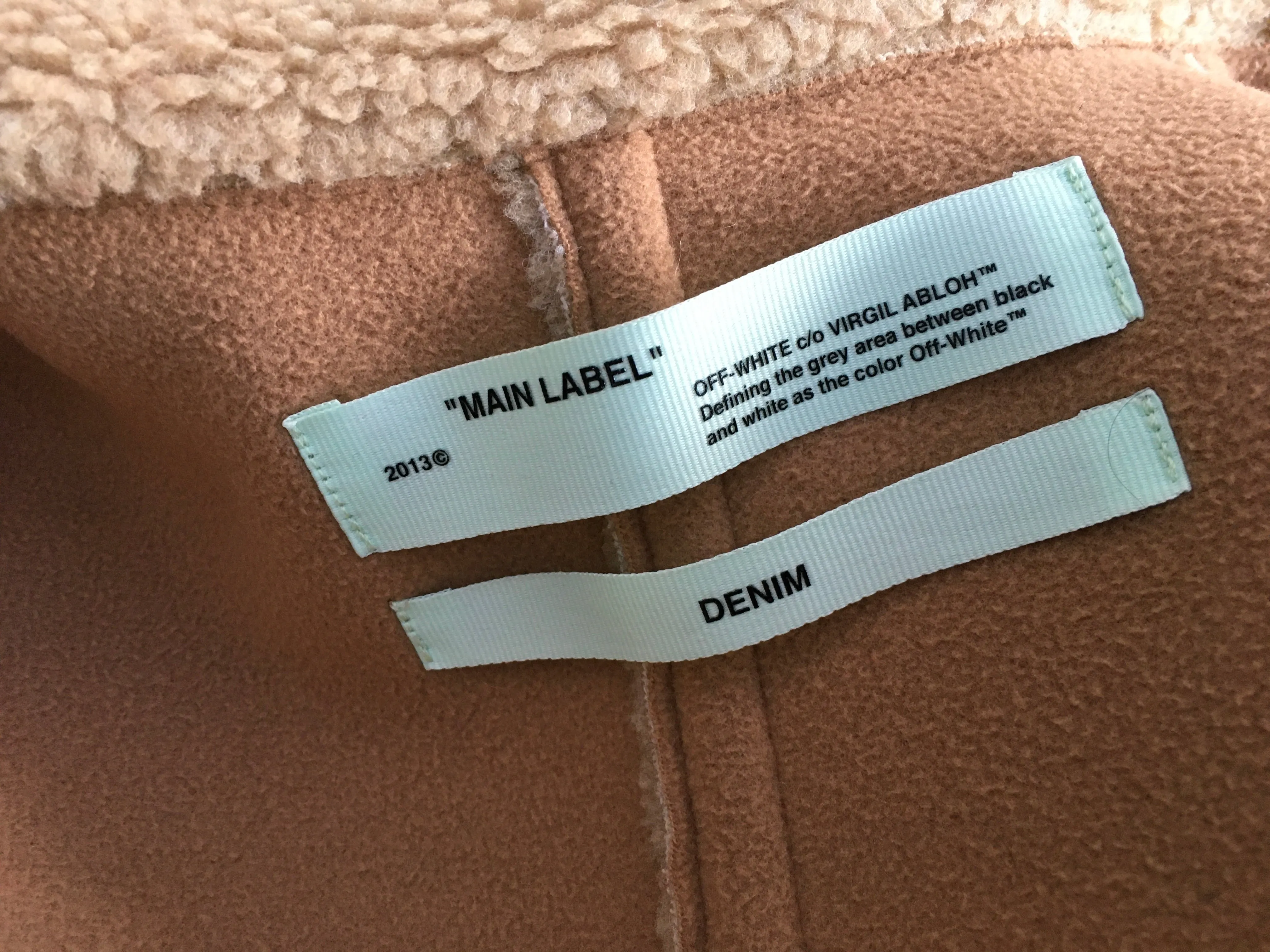 Off-White c/o Virgil Abloh Kylie Jenner Bear faux shearling jacket Ladies