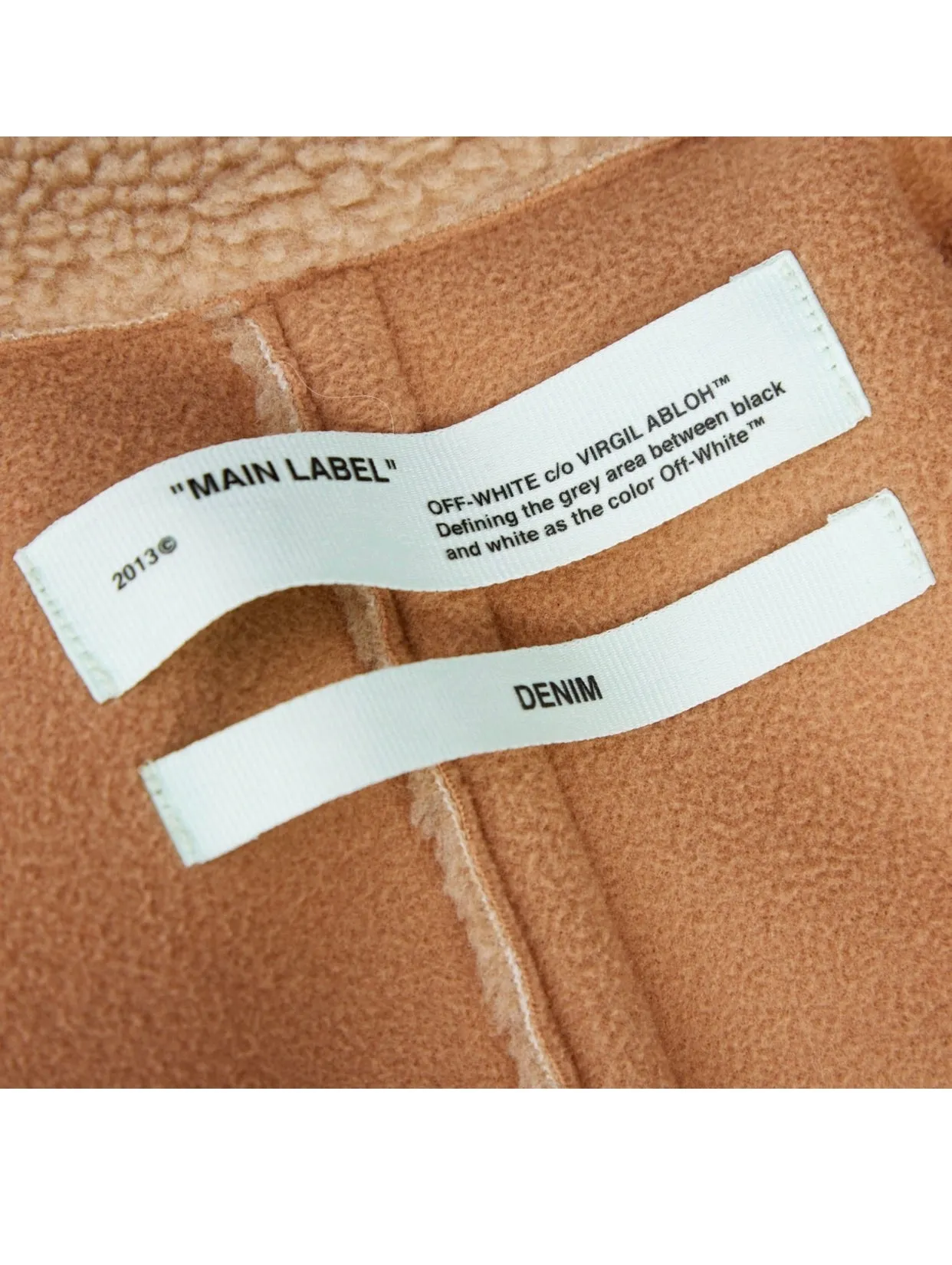 Off-White c/o Virgil Abloh Kylie Jenner Bear faux shearling jacket Ladies