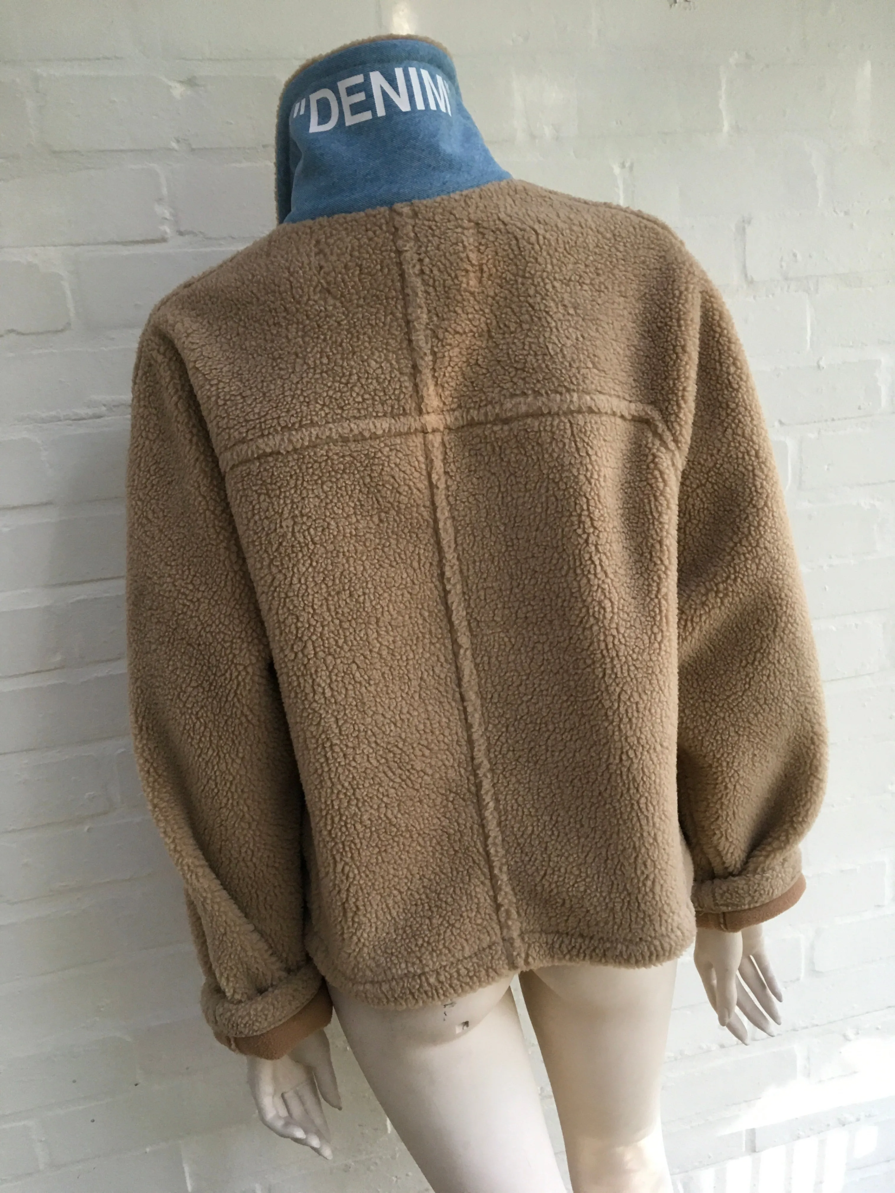Off-White c/o Virgil Abloh Kylie Jenner Bear faux shearling jacket Ladies