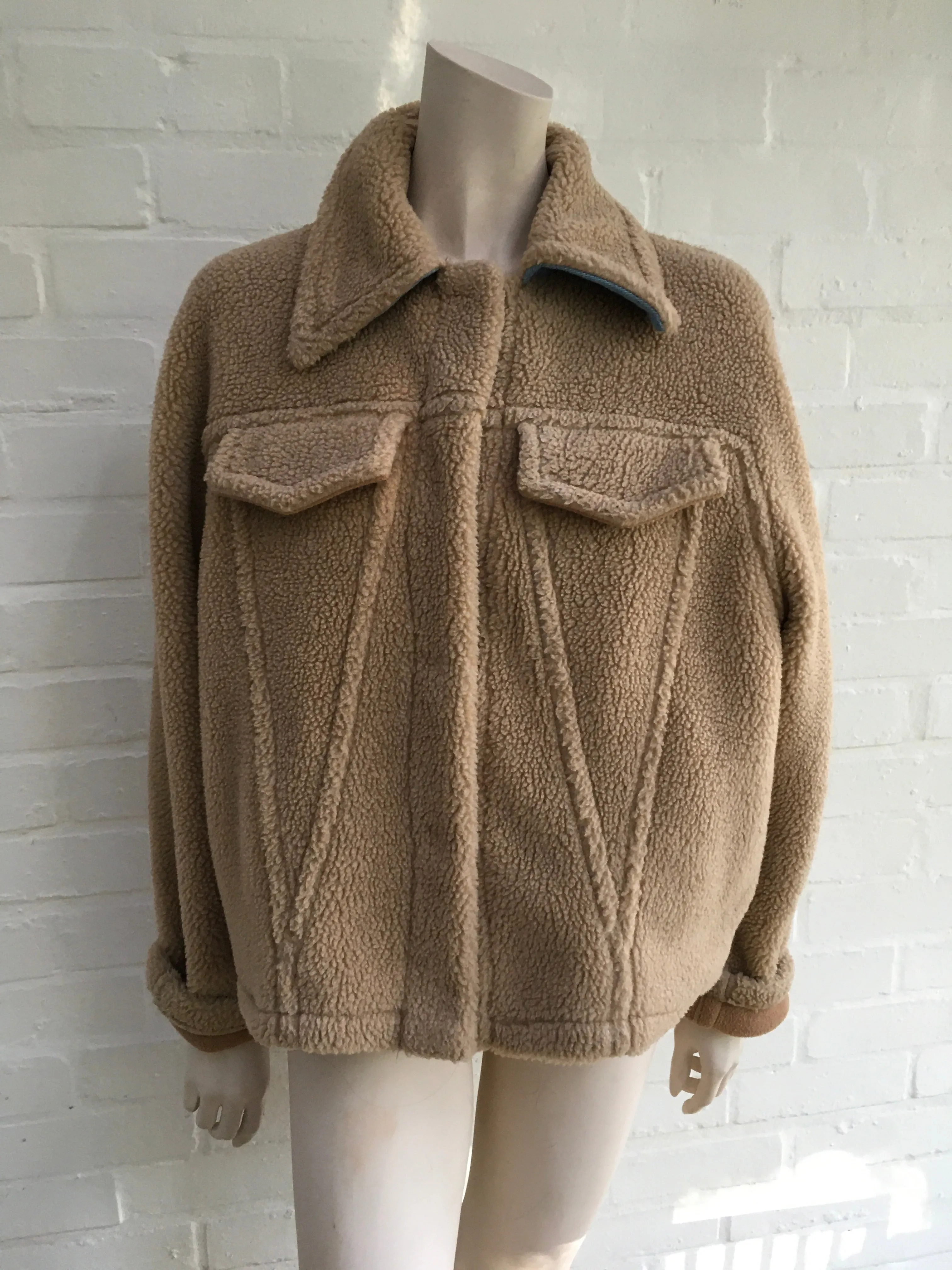 Off-White c/o Virgil Abloh Kylie Jenner Bear faux shearling jacket Ladies