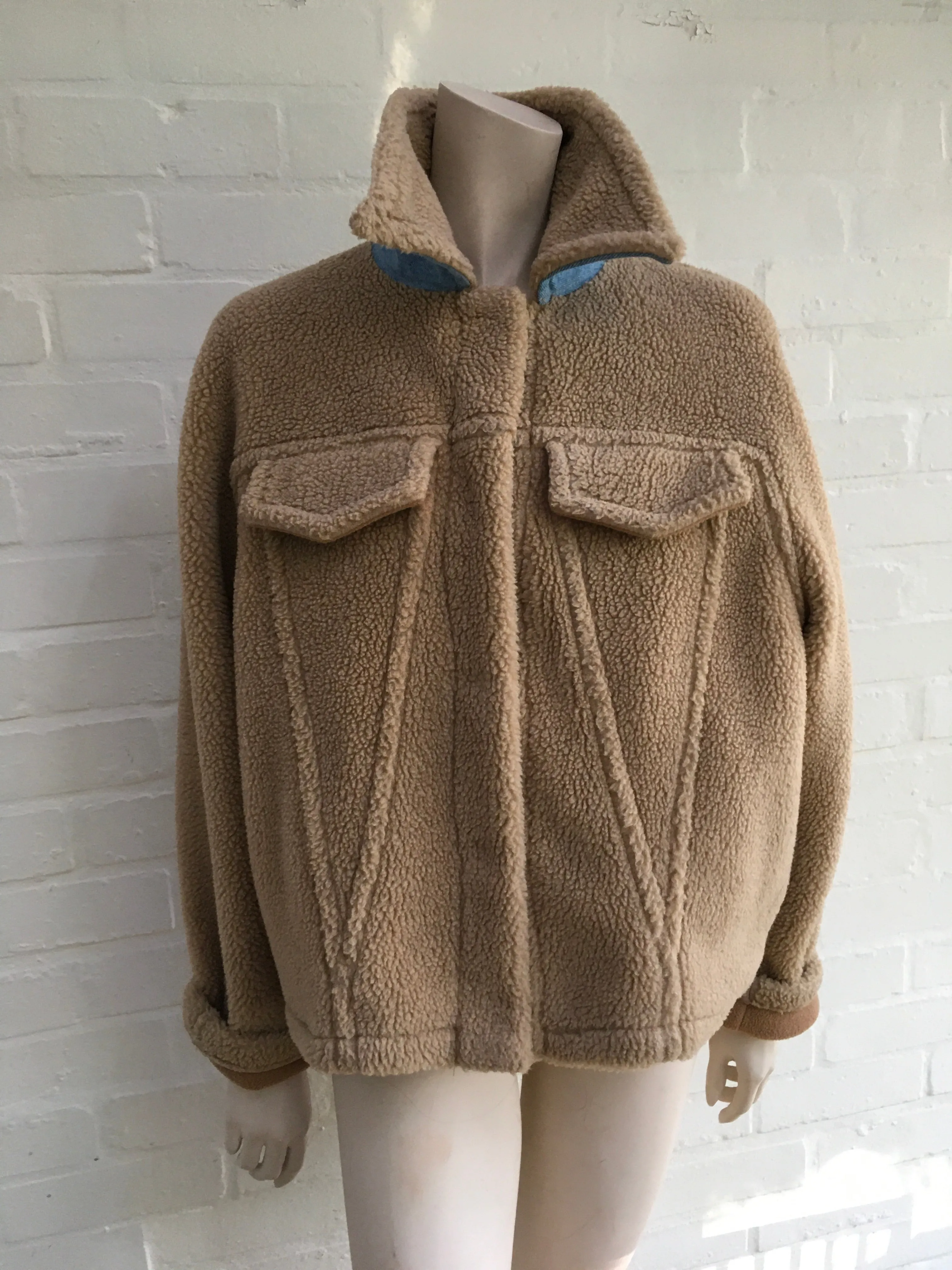 Off-White c/o Virgil Abloh Kylie Jenner Bear faux shearling jacket Ladies