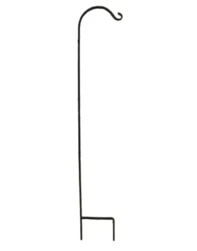 Panacea Hookery Wrought Iron Single Square Shepherd Hook (70")