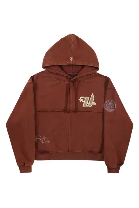 Panel Details Acid Dyed Hoodie