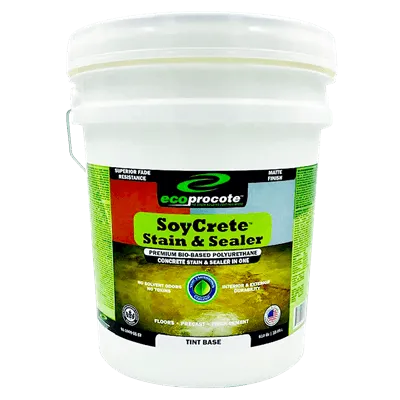 SoyCrete Concrete Stain & Sealer, Factory Tinted, 5 Gallon (Semi - Solid)