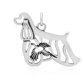 Sterling Silver American Cocker Spaniel Necklace Jewelry