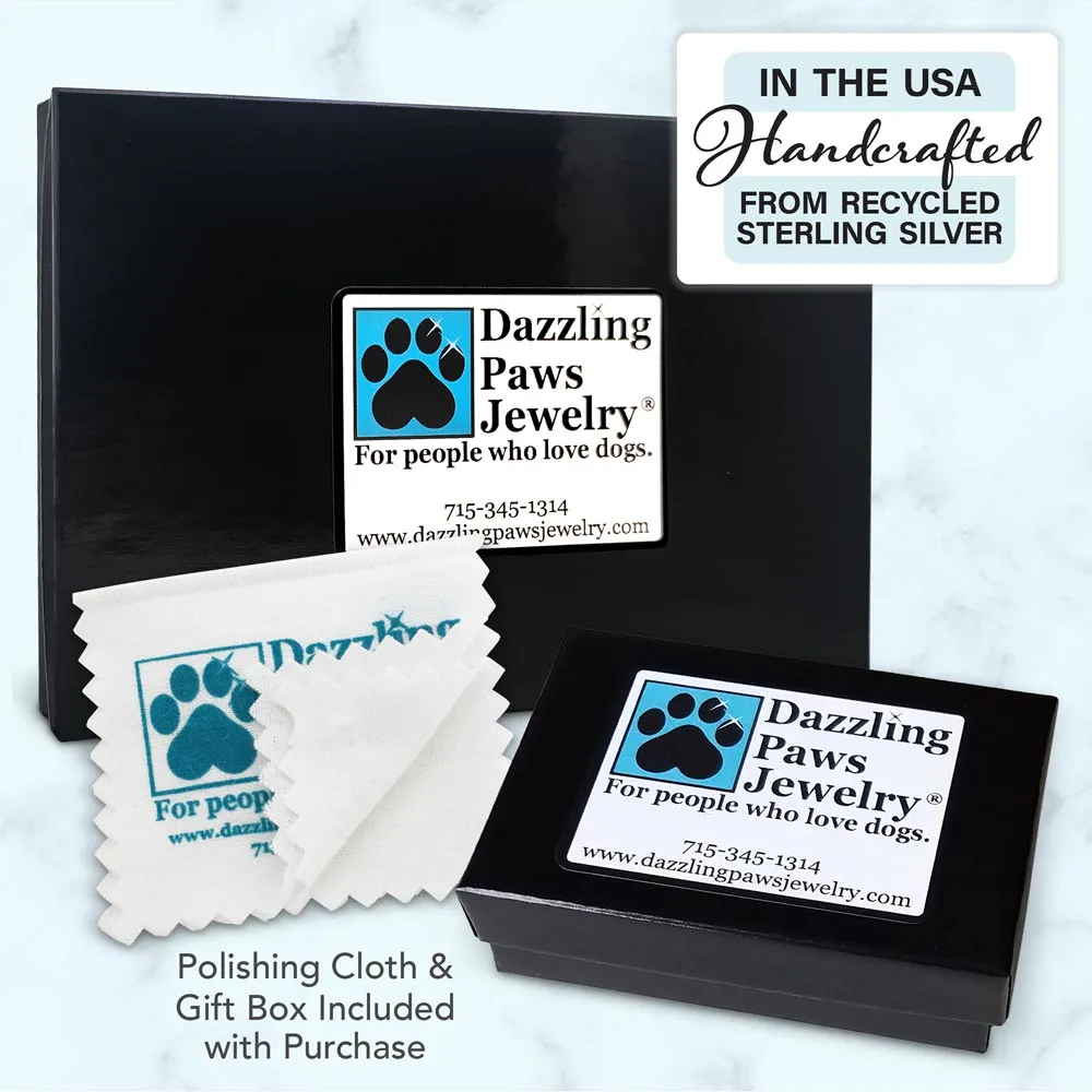Sterling Silver Gordon Setter Earrings