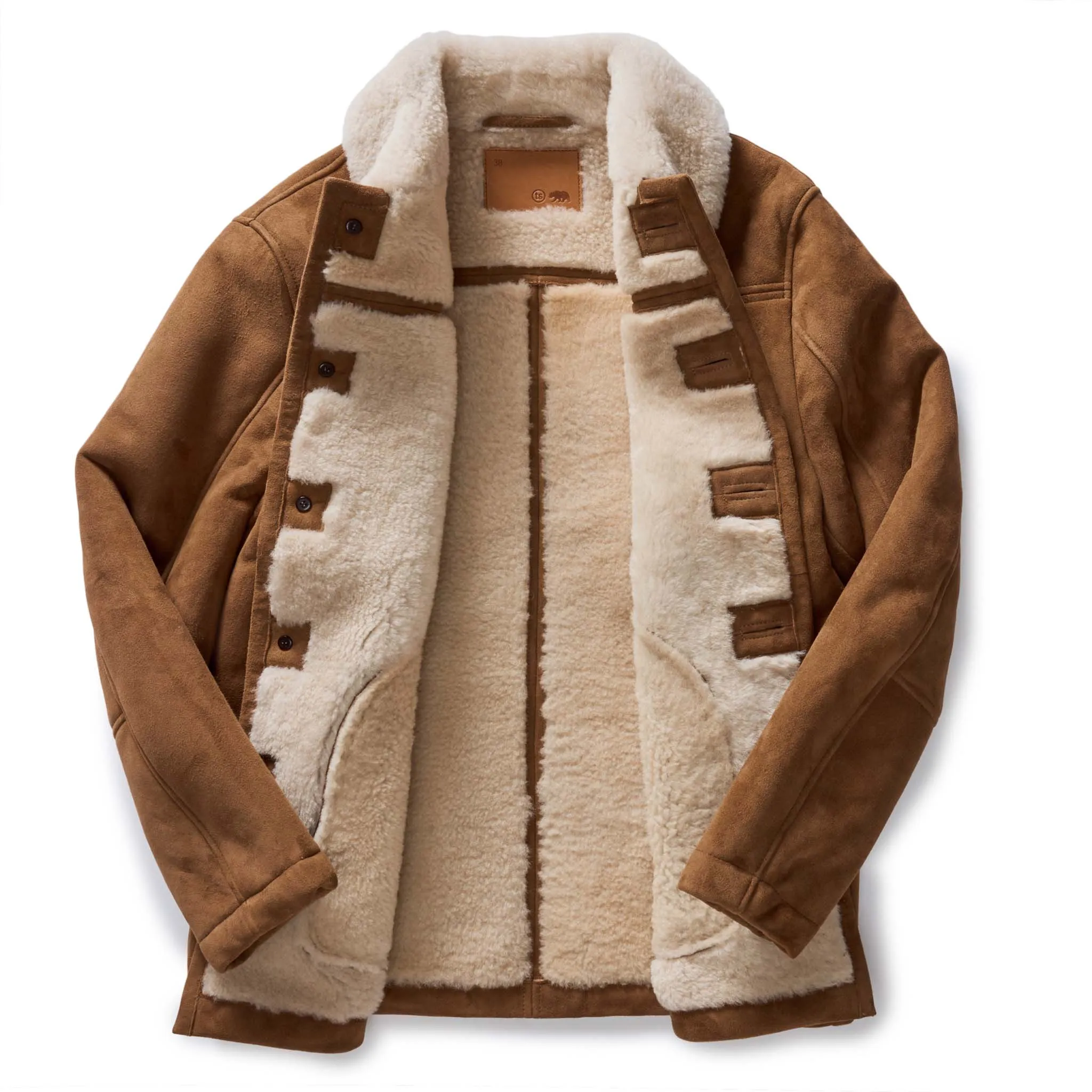 The High Plains Coat in Walnut Shearling