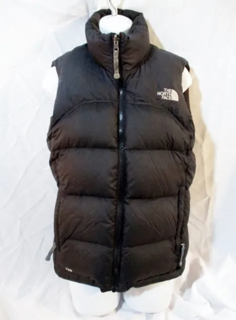 THE NORTH FACE 700 Series DOWN VEST Sleeveless JACKET Coat BLACK S / P