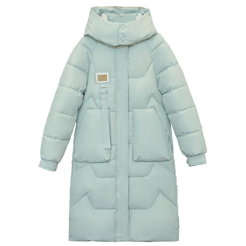 Thickened Knee-Length Puffer Coat