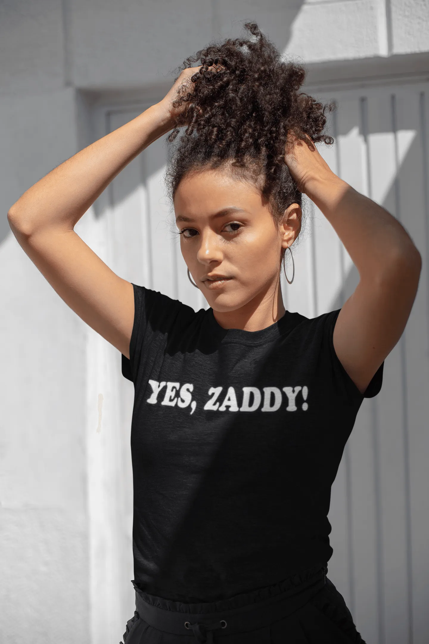 Ulra Soft T-shirt Yes Zaddy Short Sleeve 100% Cotton Unisex Crew Neck Top