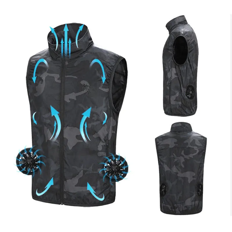 USB Powered Cooling Vest - Camo
