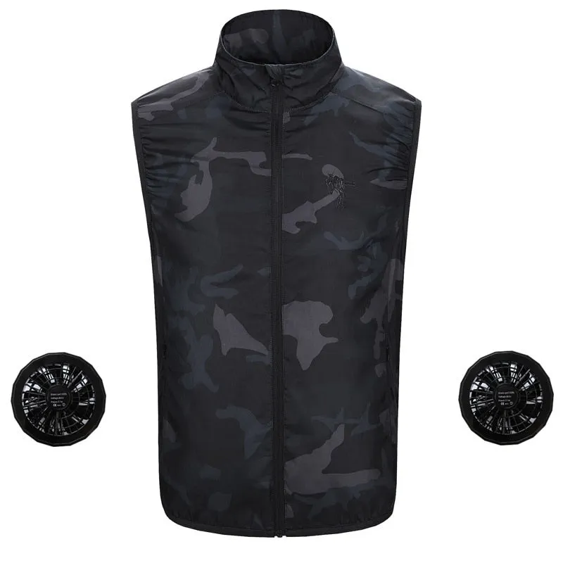 USB Powered Cooling Vest - Camo