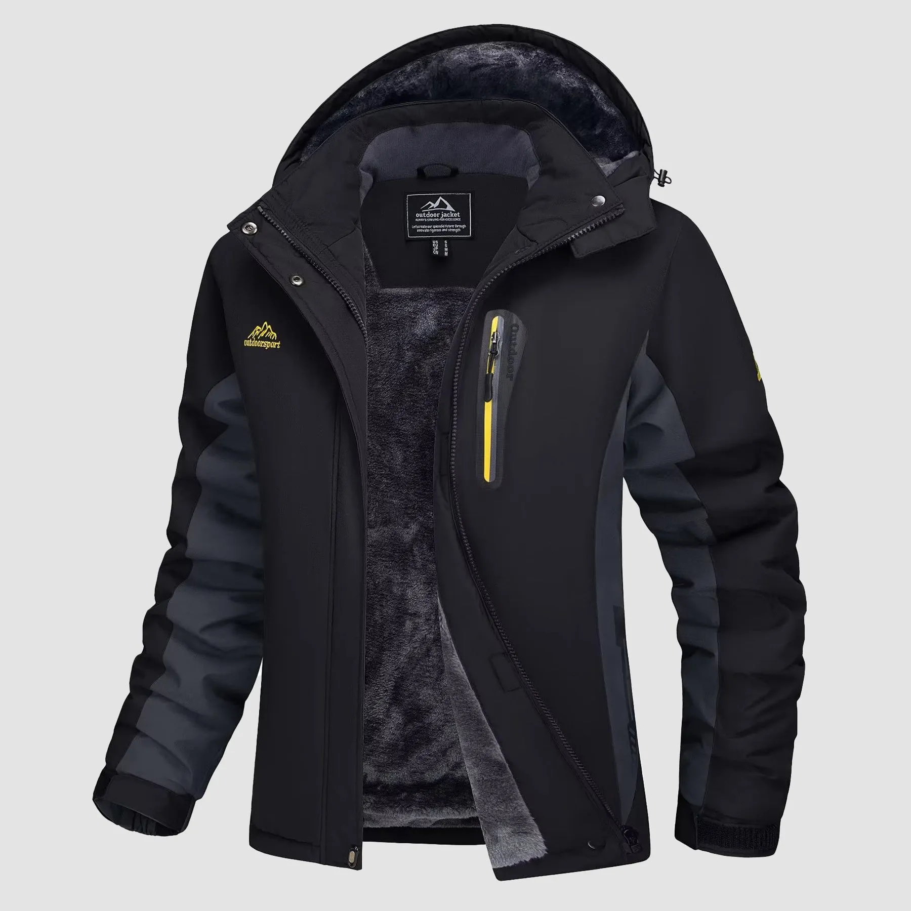 Women's Waterproof Fleece-Lined Ski Jacket with Hood