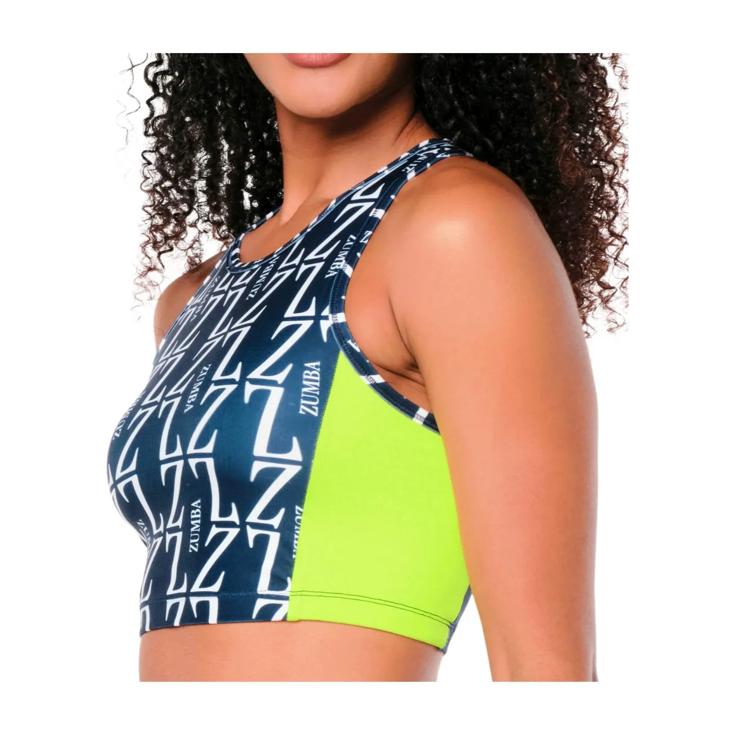 Zumba Prep High Neck Crop Tank (Special Order)